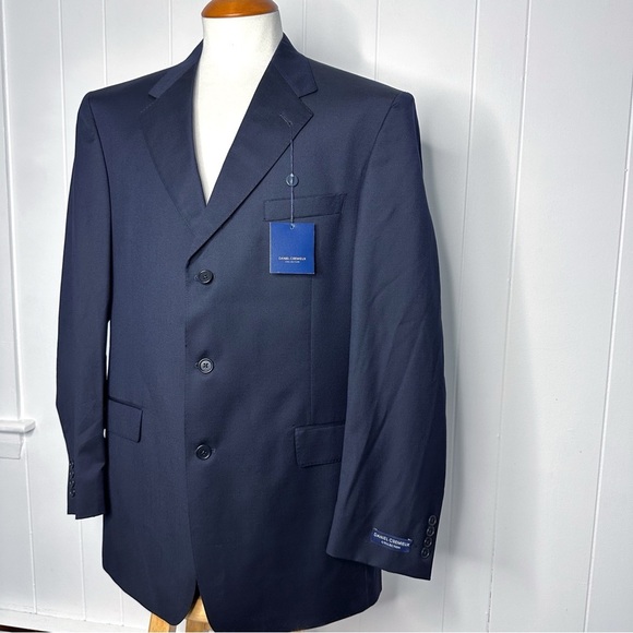 NWT Daniel Cremieux X Loro Piana Navy Wool SUIT - Picture 8 of 12